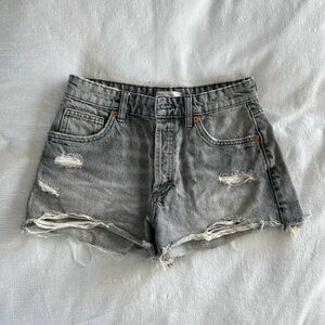 Gray Zara Shorts